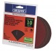 10 X 125MM ASSORTED GRADE ALUMINIUM OXIDE SANDING DISCS