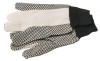 LARGE COTTON POLKA DOT NON SLIP PALM WORK GLOVES