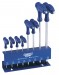 DRAPER EXPERT 8 PIECE T HANDLED HEXAGON & BALL END HEXAGON KEY SET
