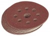 PACK OF 10 125MM 100 GRIT HOOK AND LOOP SANDING DISCS