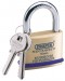 21MM SOLID BRASS PADLOCK & 2 KEYS WITH MUSHROOM PIN TUMBLERS HARDENED STEEL SHACKLE & BUMPER