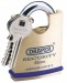 40MM SHROUDED SHACKLE SOLID BRASS PADLOCK & 2 KEYS WITH HARDENED STEEL SHACKLE & BUMPER
