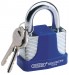 30MM LAMINATED STEEL PADLOCK & 2 KEYS WITH HARDENED STEEL SHACKLE & BUMPER