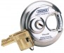 70MM DIAMETER EXPERT QUALITY RING OF STEEL STAINLESS STEEL PADLOCK & 2 KEYS WITH SHIELDED HARDENED SHACKLE