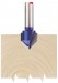 1/4\\\" GROOVE 12.7MM X 90° TCT ROUTER BIT