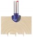 1/4\\\" CORE BOX 12.7 X 6.35MM RADIUS TCT ROUTER BIT
