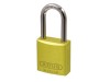 Abus 72/40Hb40 Alloy P/Lock Yellow Keyed Alike  TT60123