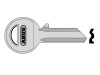 Abus 85/20+25 R Key Blank
