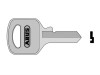 Abus 55/25 Key Blank