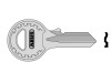 Abus T84/30 Left Hand Key Blank 08366