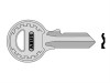 Abus T84/30 Right Hand Key Blank 08367