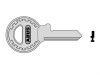 Abus 65/15 Left Hand Key Blank 09328
