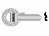 Abus 65/25 New Profile Key Blank