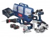 A.E.G. Power Tools 18C 5 Tool Jumbo Cordless Kit 18 Volt 2 x 3.0 Ah Li-Ion