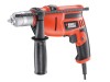 Black & Decker KR55CRE Rotary Impact Drill Variable Speed 550 Watt + 20 Accessories + Bag