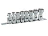 Britool 708140 Metric Socket Set on rail 8 Piece 3/8in Drive