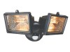 Byron ES65/2 Halogen Lamps (2) With Pir Black