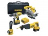 DeWalt DC4PAKB Cordless Combo Pack 18 Volt
