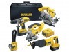DeWalt DC5PAKB Cordless 5 Tool Combo Pack 18 Volt