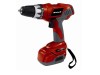 Einhell Rt-Cd144 Red 14.4 Volt Drill Driver 2 Batteries 1Hour Charge