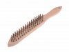 Faithfull 680/S3 Heavy-Duty Stainless Steel Scratch Brush - 3 Row