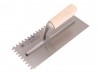 Faithfull 822 Serrated Plastering Trowel - Wooden Handle