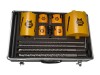 Faithfull Diamond Core Drill & Holesaw Kit 15 Piece + Case 1/2in BSP Thread