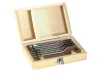 Faithfull Flat Bit Set 8pc in Wooden Box