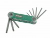 Faithfull Folding Hex Key Set 9 Ball End A/F