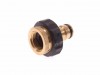 Faithfull Brass Dual Tap Connector 1/2in & 3/4in