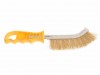 Faithfull Wire Scratch Brush Brass Yellow Handle