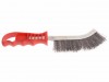 Faithfull Wire Scratch Brush Steel Red Handle