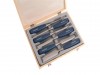 Faithfull Blue Bevel Edge Chisel (set of 6) - Wooden Case
