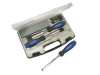 Faithfull Soft-Grip Chisel, Guide & Stone Set - 5 Piece