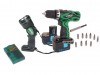 Hitachi DS14DVF3/JE Drill Driver 14.4 Volt & 2 Batteries