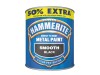 Hammerite Smooth Finish Black 500ml + 50% Extra