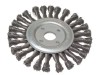 Lessman Knot Wheel Brush 150 x 12 x 22.2 Steel Wire