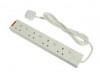 Masterplug Switched 4 Gang 2 Meter Extension Lead 13a