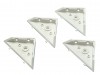 Plasplug WCB584 White Corner Brackets Pack 4