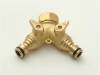 Rehau Brass Dual Tap Connector 1/2in