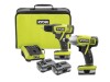 Ryobi CLK-122 12 Volt Li-Ion Cordless Drill Driver and Impact Driver Kit