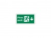Scan Fire Exit down PVC A4 Sign