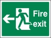 Scan Fire Exit Left PVC A4 Sign