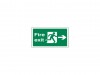 Scan Fire Exit right PVC A4 Sign