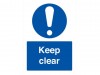 Scan Keep Clear Self Adhesive Vinyl A5 Sign