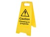 Scan Folding Safety Sign - Cleaning in Progres
