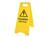 Scan Folding Safety Sign - Wet Floor