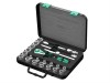 Wera Zyklop SB1 Socket Set 3/8in Drive Basic 23 Piece