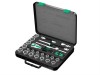 Wera Zyklop SC3 Socket Set 1/2In Drive Imperial 23 Piece