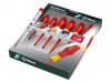 Wera Kraftform Comfort VDE Screwdriver 7 Piece Set 5 Slot 2 Pozi